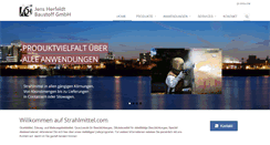 Desktop Screenshot of herfeldt-strahlmittel.de