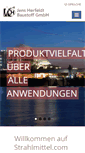 Mobile Screenshot of herfeldt-strahlmittel.de